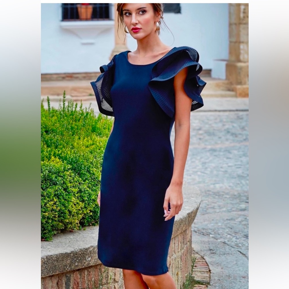 Joseph Ribkoff Dress • navy  • size 8 and 12 • new with tags